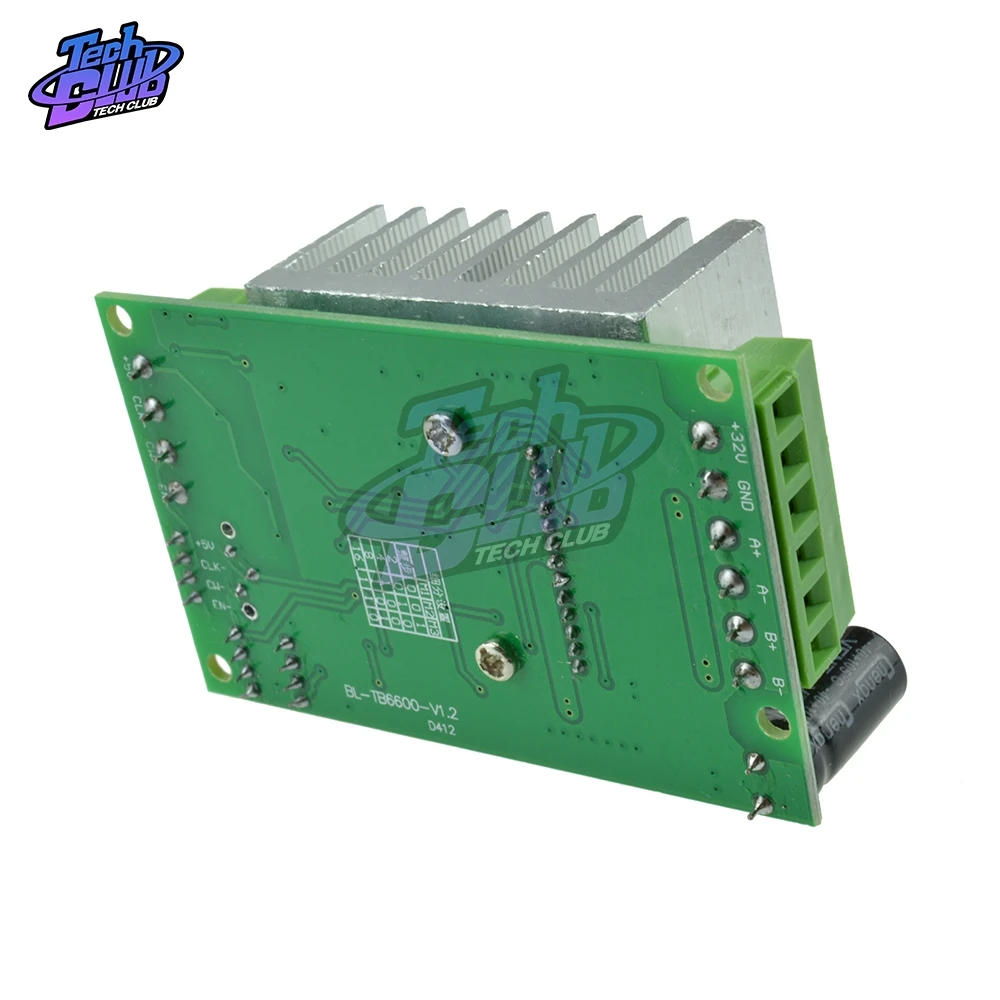 TB6600 DC 10V 45V 4.5A CNC одноосный Драйвер шагового двигателя платы контроллера 6N137