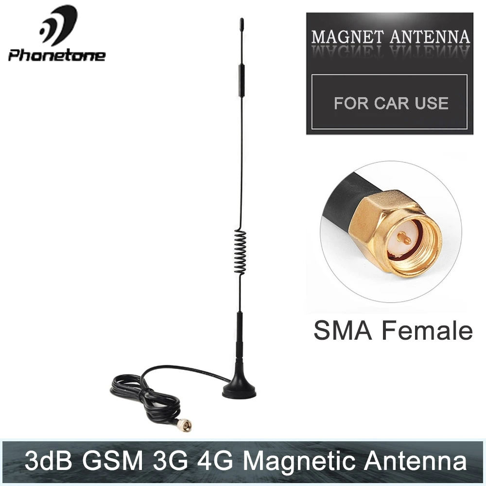 Магнитная антенна для автомобиля 4G Lte Антенна усилителя сигнала 3dBi 3G GSM наружный