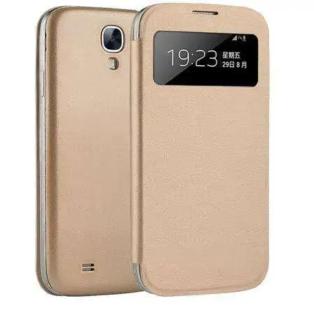 Умный чехол для Samsung S4 I9500 сна и бодрствования Galaxy S4mini I9190 I9195 умные чехлы с окошком