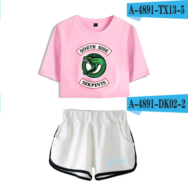 2018 новый комплект из 2 предметов спортивный костюм для женщин ривердейл Southside