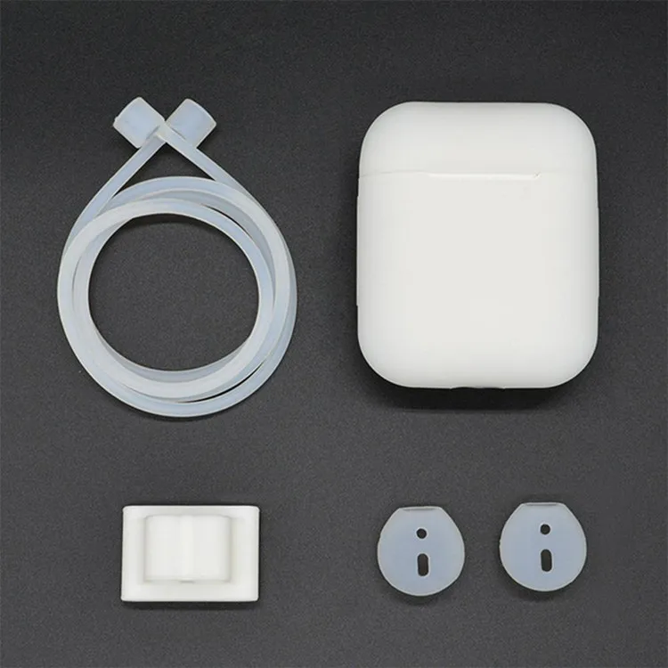 4 в 1 силиконовый чехол для наушников Набор Airpods гарнитура наушники аксессуары e30 |