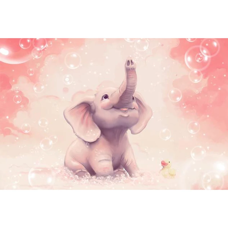 Алмазная 5d картина сделай сам мультяшный слон алмазная вышивка полностью