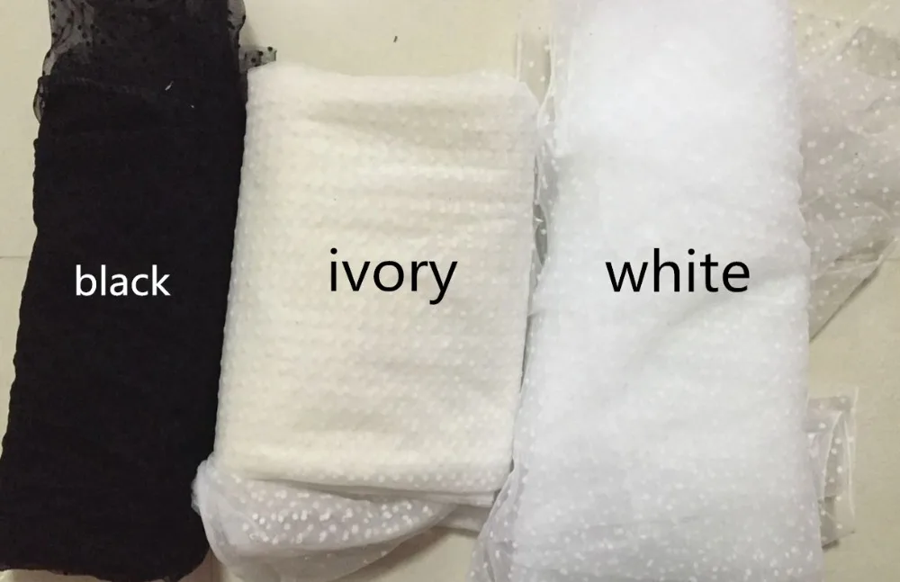 Черная юбка пачка в горошек тонкая мягкая сетка из тюля для свадебного платья 170