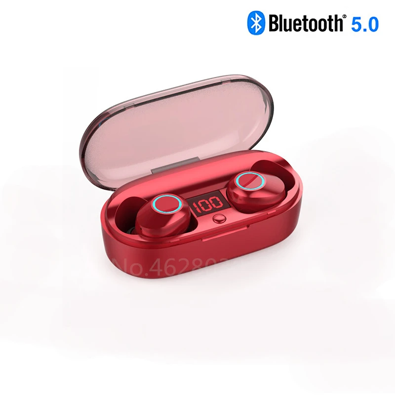Mini TWS Wireless Bluetooth Earphone 5.0 IPX5 Waterproof 4D Surround Heavy Bass Earbuds with Charging box Long-standy Time | Портативная
