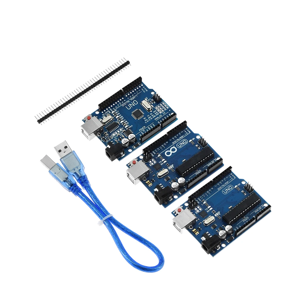 UNO R3 CH340G MEGA328P чип 16 МГц для arduino ATMEGA328P AU макетная плата интегральные схемы комплект