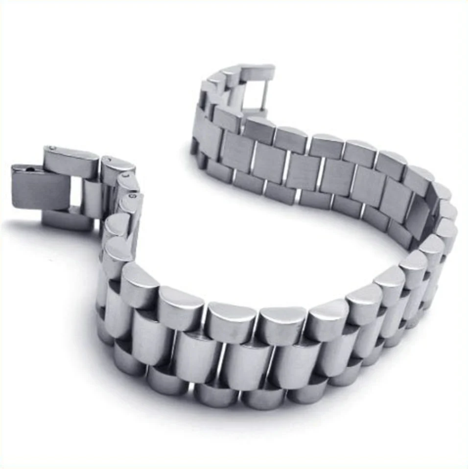 Классический Серебряный Байкерский браслет из нержавеющей стали длиной 222 мм для