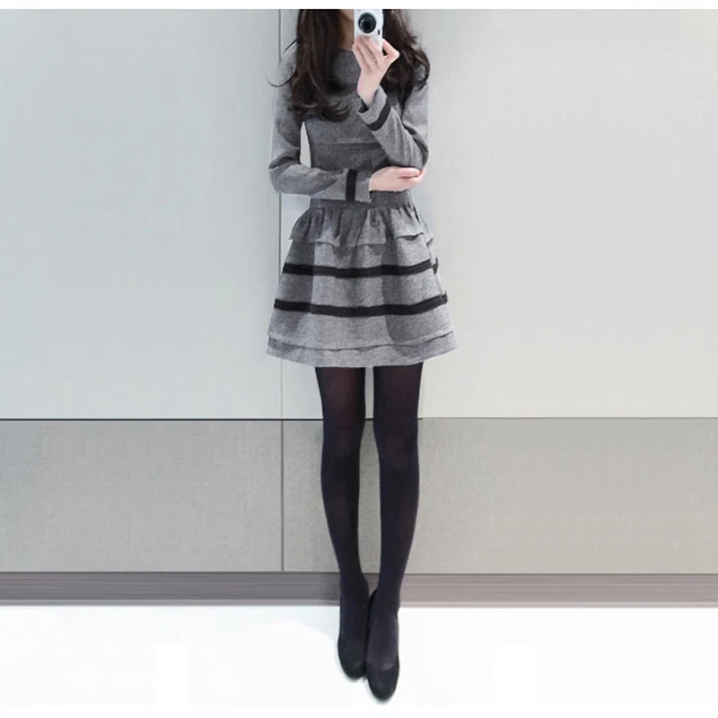 Женское платье новое модное ретро женское лоскутное элегантное Плиссированное