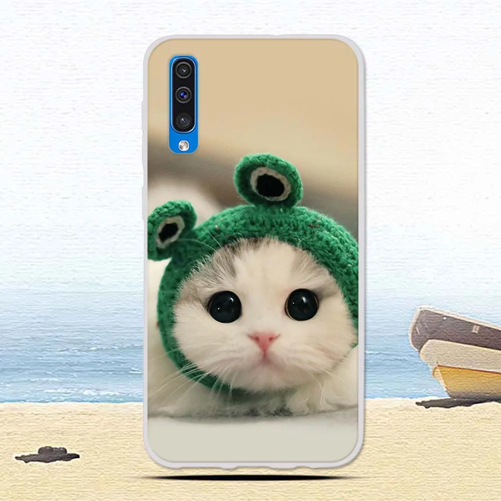 14 Роскошный чехол из термополиуретана и силикона для samsung Galaxy A50 A 50, Модный чехол для телефона с цветочным рисунком, Мягкий защитный чехол s Fundas - Color: 14