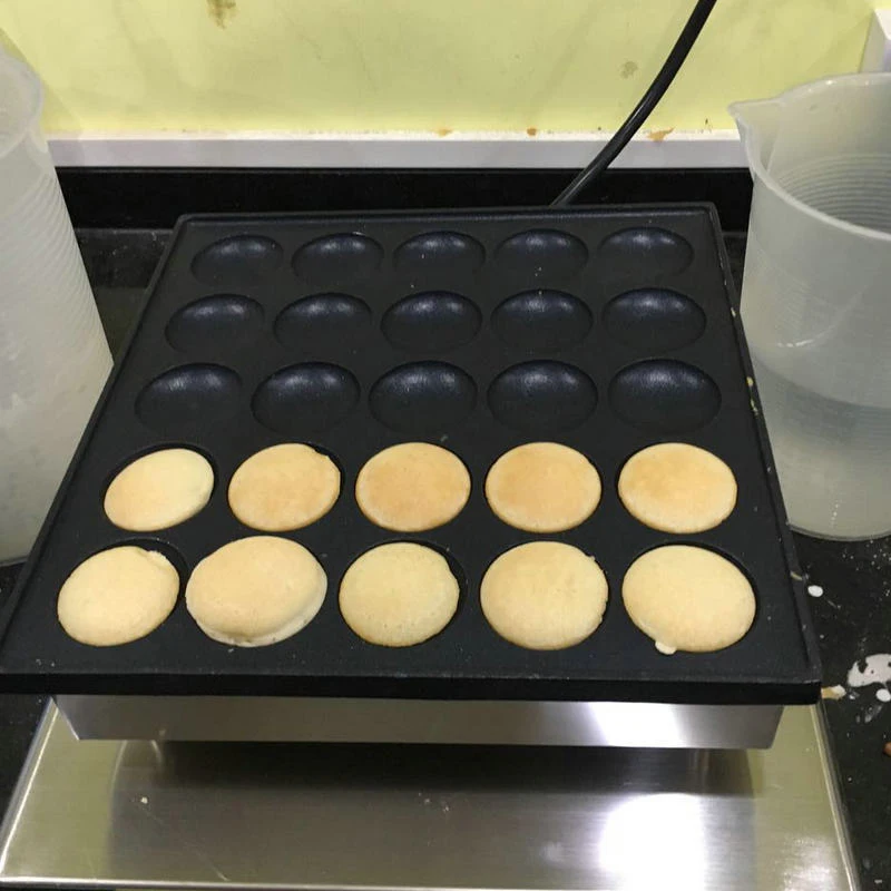 Одобренный CE 110 В/220 В коммерческий блинница Dorayaki с 25 отверстиями, мини блинная машина, чугунная сковорода с 25 ямочками