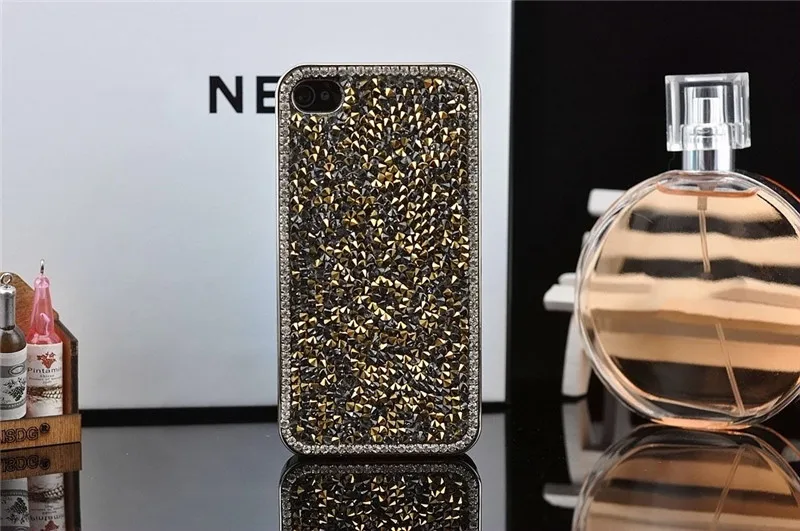 Мода роскошные побрякушки горный хрусталь блеск кристалл твердый переплет чехол