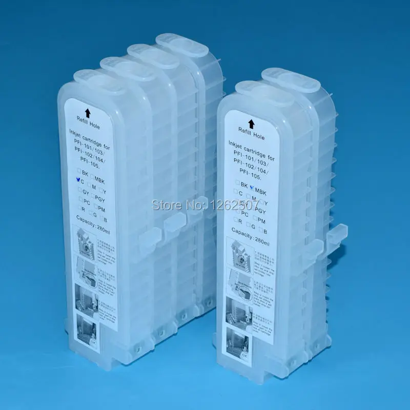 Картридж для принтера Canon iPF680 107 без чипа|ink cartridge|refillable cartridges for canonrefillable |