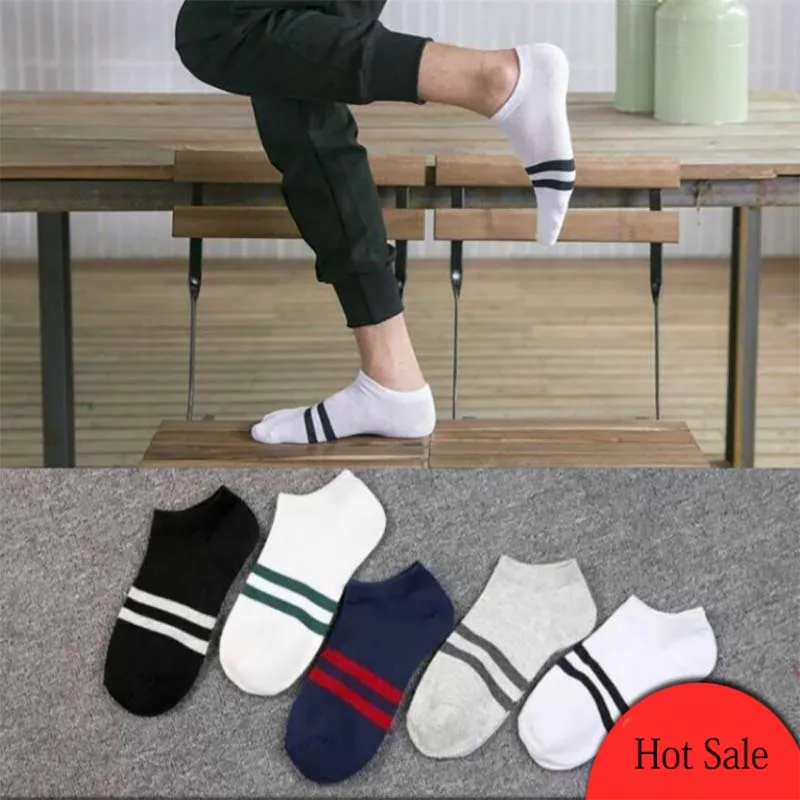 Хит продаж 5 пар/лот мужские носки эластичные формирующие подростков короткий