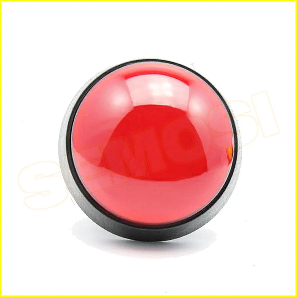 Большая купольная Кнопка 100 мм с подсветкой аркадные кнопки светодиодная питания