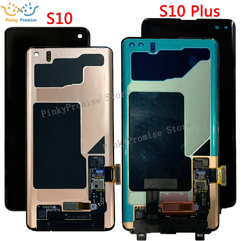 Черный 6 1 ''amoled ЖК дисплей для SAMSUNG S10 G9730 Дисплей SM Сенсорный экран Сань Син Galaxy