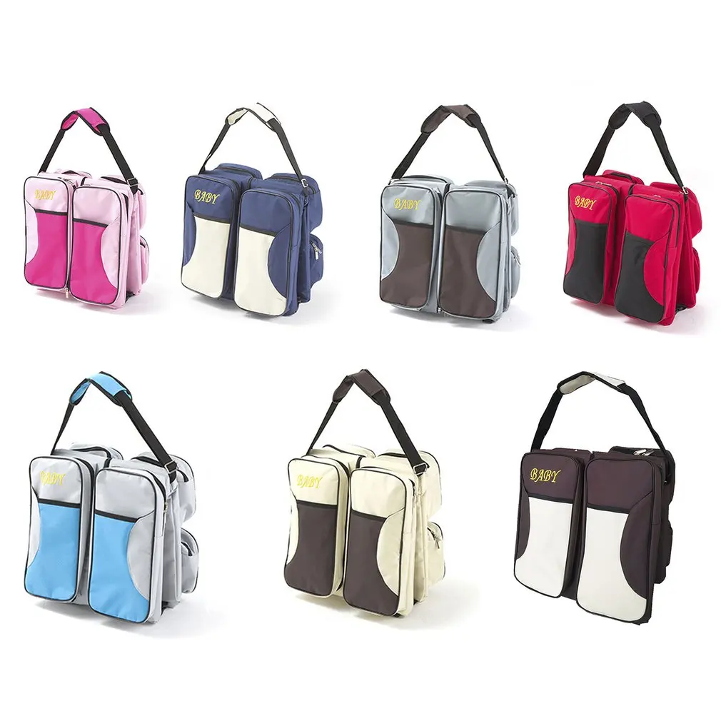 Large-capacity Baby Diaper Bag Multi-function Foldable Crib Portable Maternal and Child Package Outdoor Travel Bed | Мать и ребенок