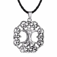 nostalgia gothic amulet irish knot tree of life rope chain necklace mens womens vintage jewelry