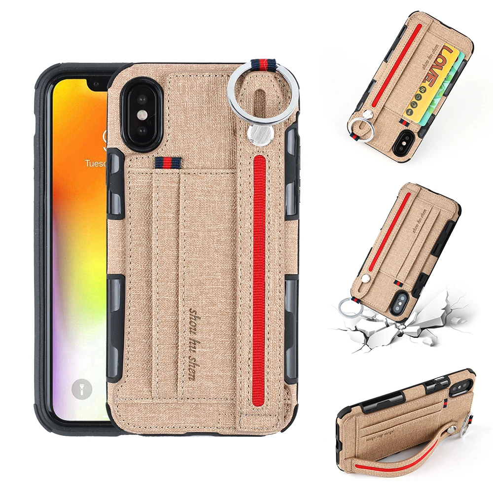 WIT @ WITACE Hands Hang Rope держатель для карт чехол телефона iPhone X XS Max XR тканевый 6 7 8 Plus Capa