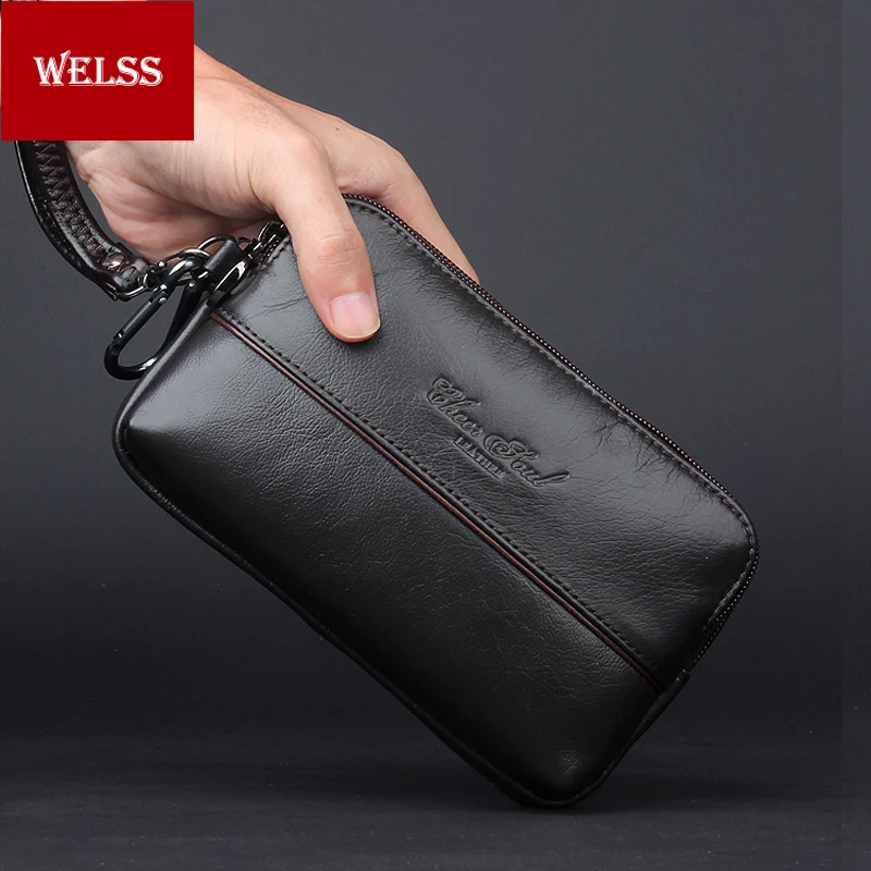 Женская сумка клатч из натуральной кожи Cheer Soul роскошная кошелек с ремнем на