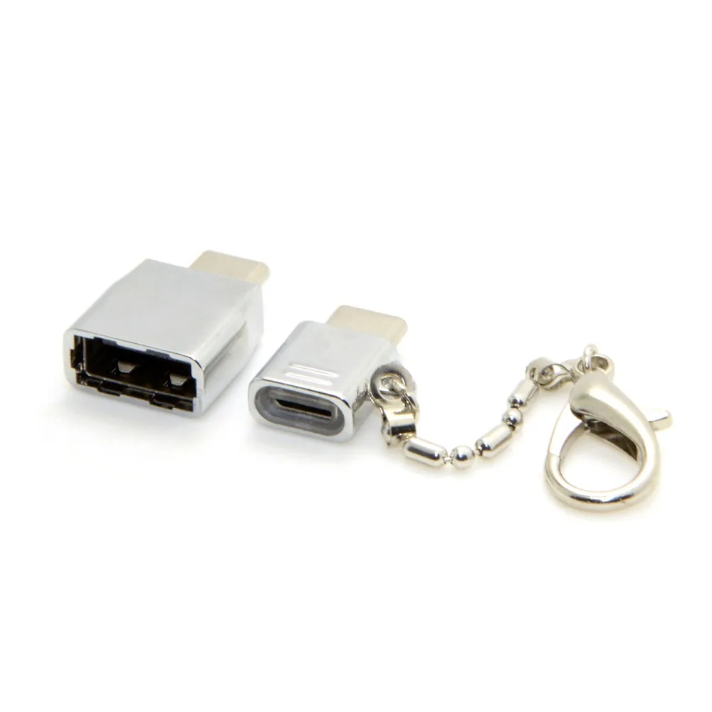 Из Металла Тип-C адаптер брелок Наборы Micro USB к Тип C &amp OTG конвертер синхронизации