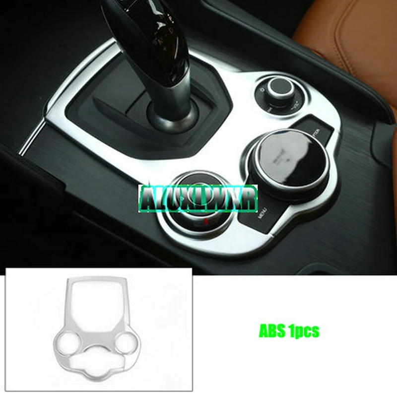 Матовая хромированная внутренняя центральная консоль для Alfa Romeo Giulia Stelvio 2017 2018 ABS