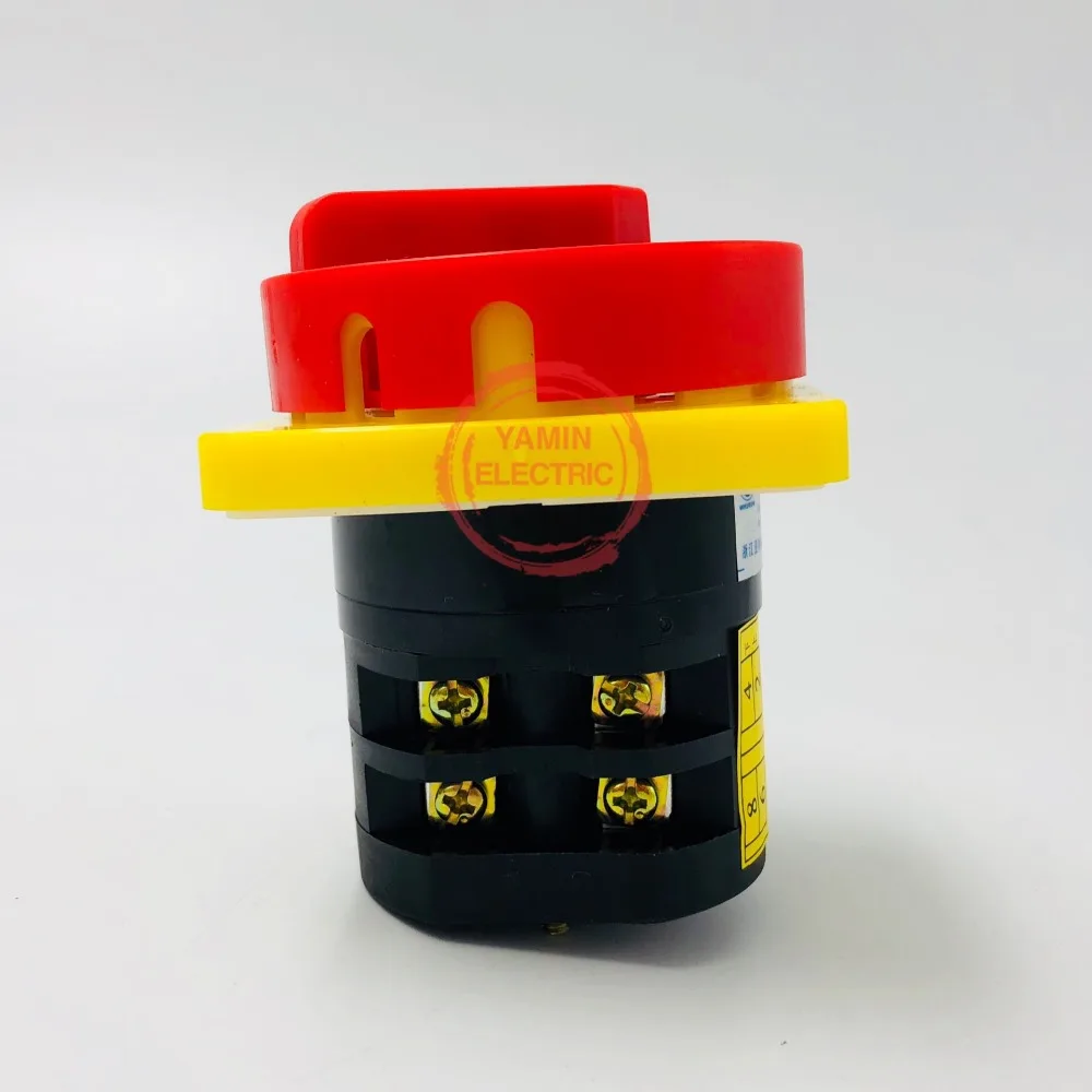 Фото Поворотный переключатель HZ5-20/4 L03GS pad Блокировка отключения питания 2 полюса Поворотный переключатель HZ5-20/4 L03GS pad Блокировка отключения питания 2 полюса