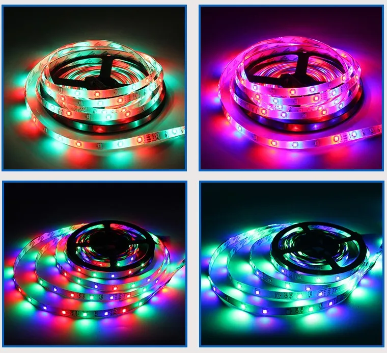 Focuslight RGB светодио дный полосы света 2835 DC12V 60 s/M гибкая освещение лента