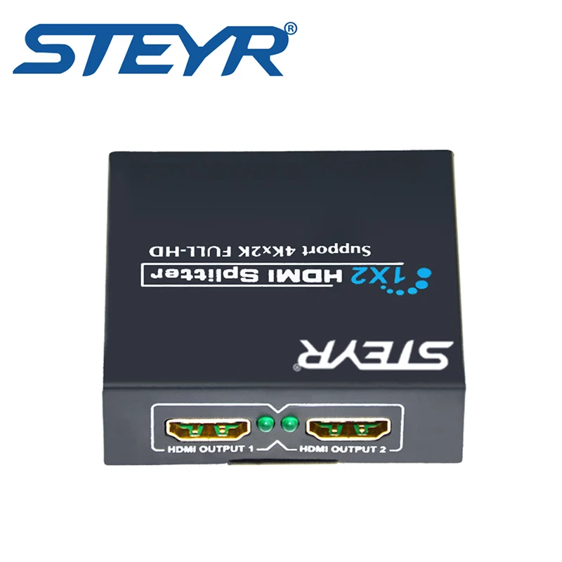 Сплиттер HDMI Ultra HD 4K STEYR 1x2 сплиттер 2 порта распределитель сигнала Divisor 1 4 в Out sup порт