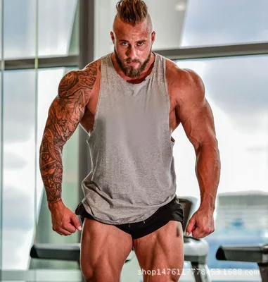 Импортные товары 2019 лето Европа и глубокий копать Хлопок Фитнес пустой жилет