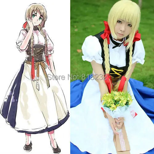 Фартук APH Axis Powers Hetalia Униформа национальный наряд аниме костюмы для косплея |