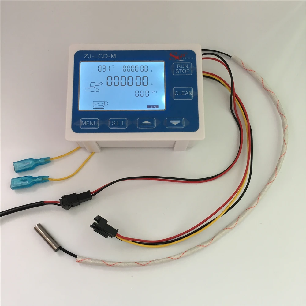 ZJ LCD M измерительный контроллер + датчик температуры 1/2 &quotДатчик потока клапан для