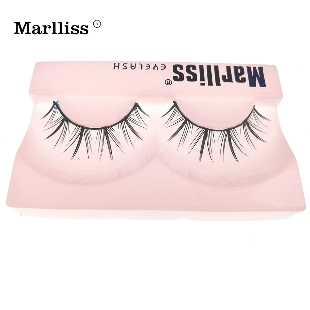 1 пара #606 Marlliss Косплей накладные ресницы волокна Деми wispies Синтетические