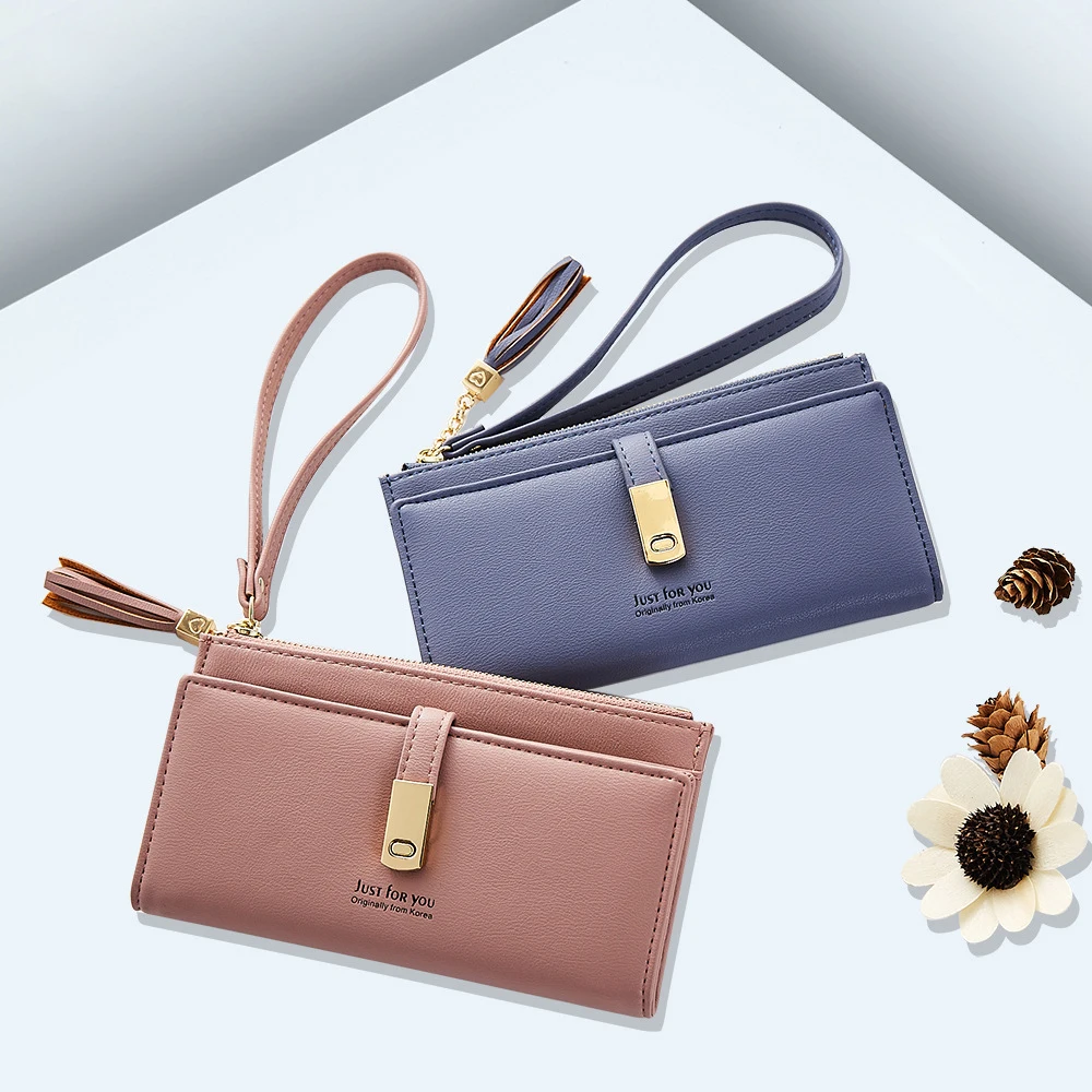Женский кошелек с кисточкой и 10 отделениями для карт|wallets for women|clutch walletwallet |