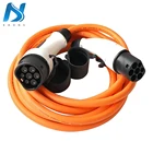 Зарядный кабель EVSE, 22 кВт, 16 А, 32 А, 3 фазы, тип 2-Тип 2