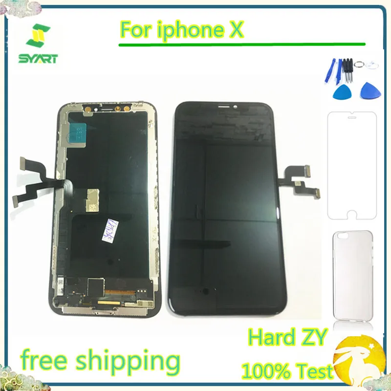 ЖК дисплей для iphone X 5 8 &quotчерный TFT OLED Pantalla Komplett Einheit сенсорный дигитайзер сборка