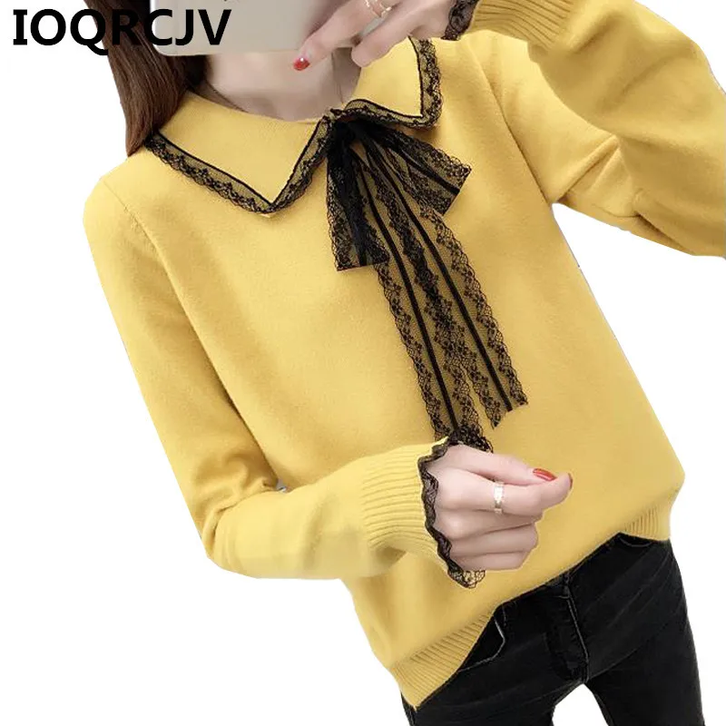 Осень-зима 2019 женские свитера пуловеры Повседневный свитер с длинным рукавом