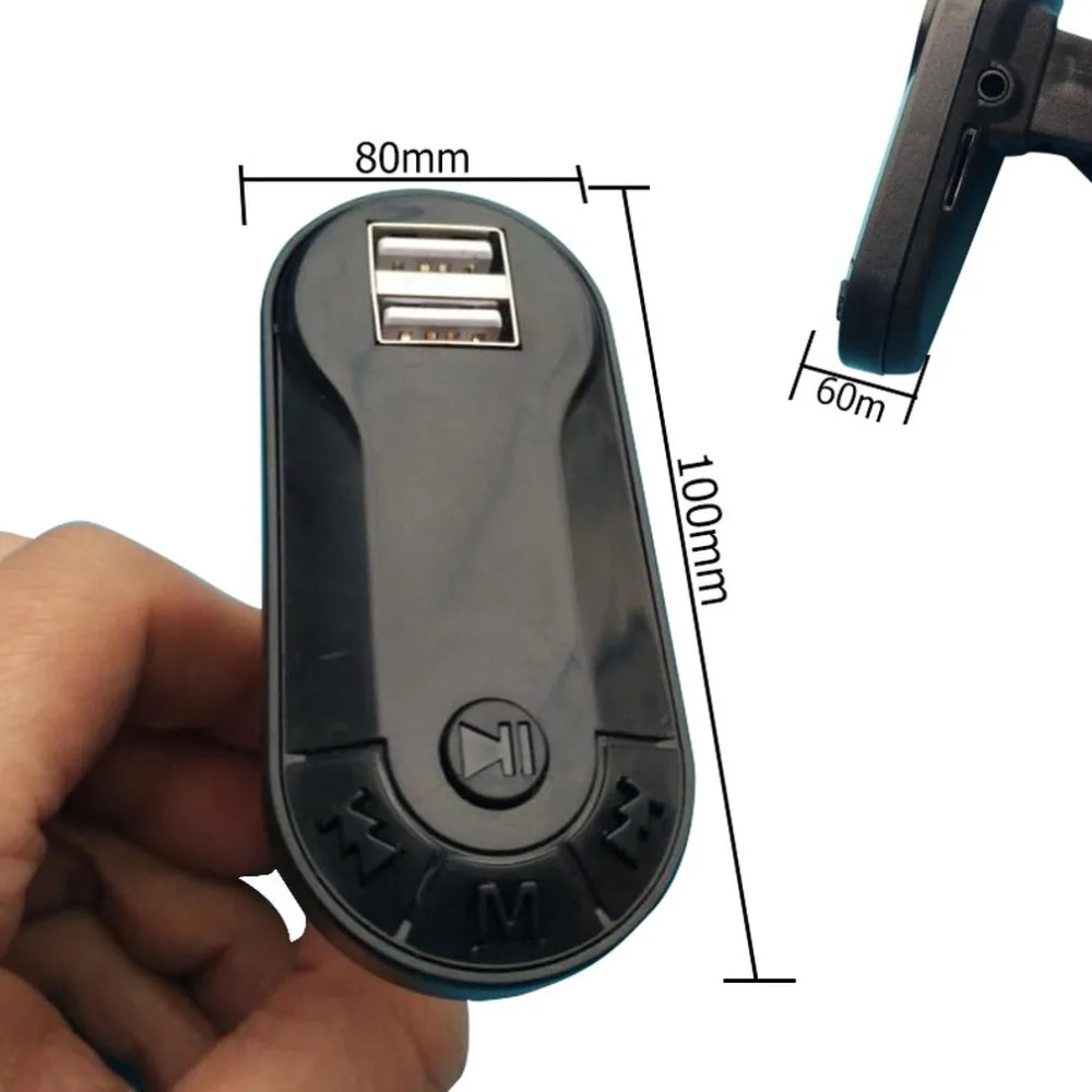 Горячая Bluetooth беспроводной fm-передатчик MP3 плеер Handsfree автомобильный комплект USB TF SD удаленный двойной USB порт подавление шума