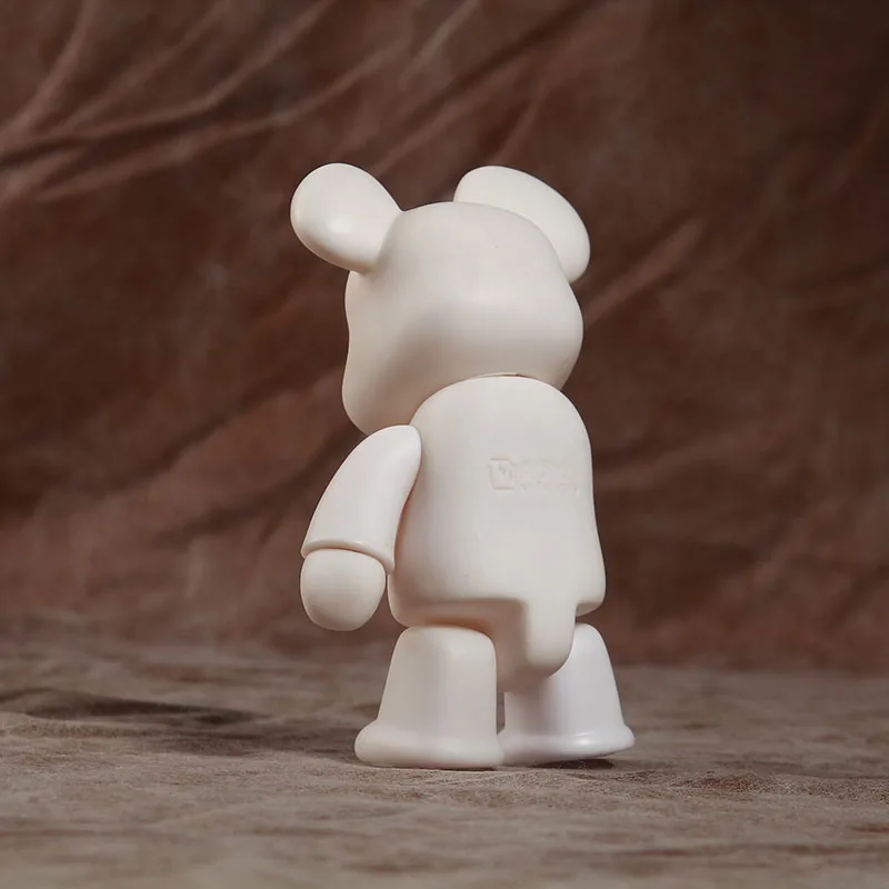 1 шт. экшн фигурка Qee Bear Q2 POPOBE/MOMO самодельная раскраска белый цвет с