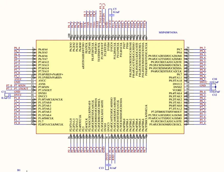 Free Shipping! MSP430F5438A minimum system MCU 51 stm32 development board | Электроника