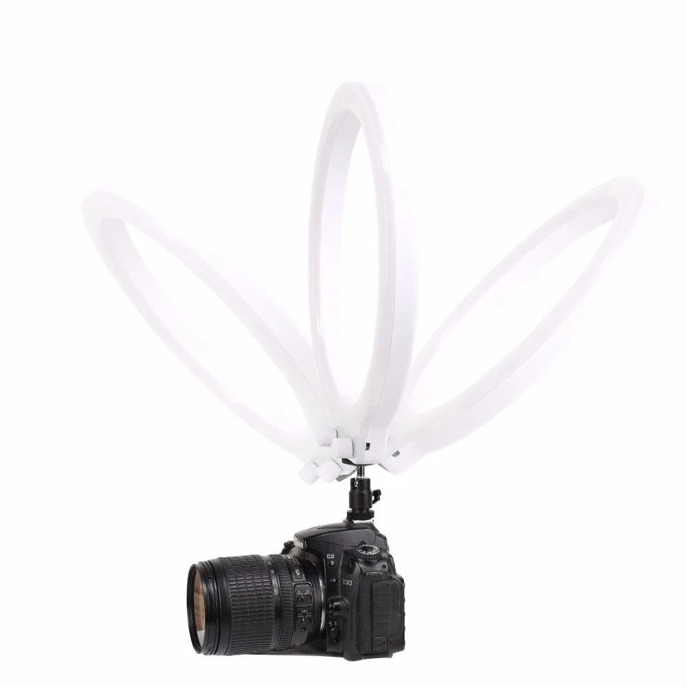 Фотостудия 10 &quotкольцевой светильник 128LED 3200-5500K фотографический Настольная лампа