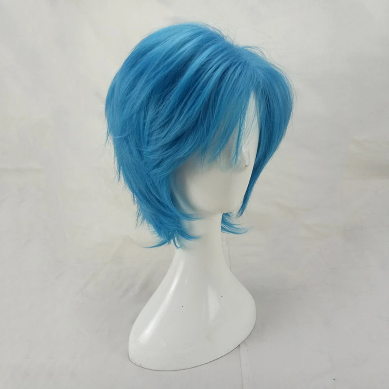 HAIRJOY Синтетический волос мужской мятно-зеленый слоистый короткий прямой мужской парик для косплея 5 цветов