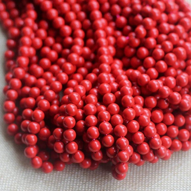 Круглые Бусины Из Натурального Красного камня 6/8/10 мм|loose beads|cinnabar beadsbeads round |