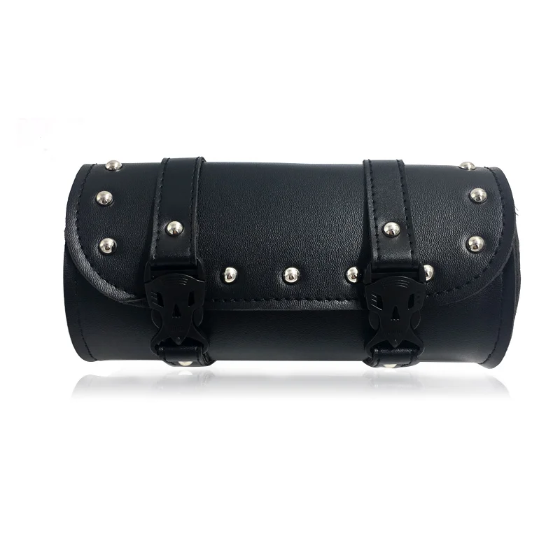 

Motorcycle Saddlebags Handlebar Fork Tool Bags PU Leather Motorbike Tool Tail Bag Luggage for Harley Motocross Tail Luggage Bag