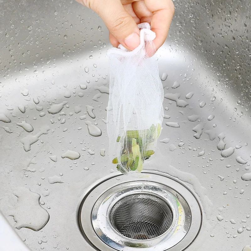 Абрикос 30 шт. плотная сетка для раковины Кухня Фильтр отходов сумки