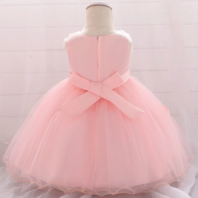 baby girl dress newborn summer princess flower beading ball gown fluffy costume first communion dresses baptism vestido | Детская одежда