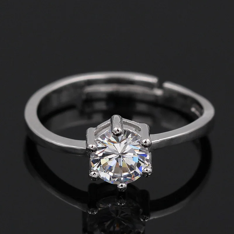 Новинка 2019 стильное кольцо для пар регулируемое Открытое влюбленных с шестью