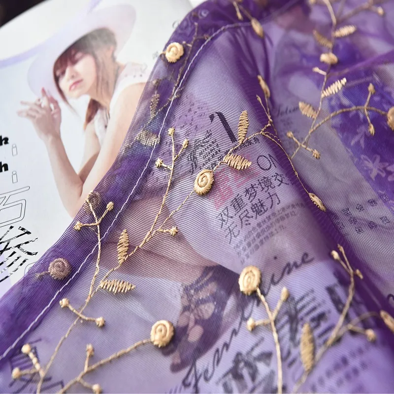 Вышитые тюлевые шторы для гостиной спальни гостиницы роскошные европейские