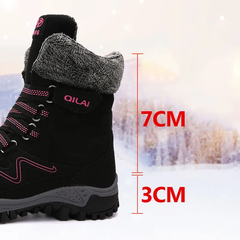 MWY/зимняя обувь; теплая Женская Повседневная обувь; zapatillas mujer Deportiva; кроссовки с высоким берцем; удобная обувь на толстой подошве