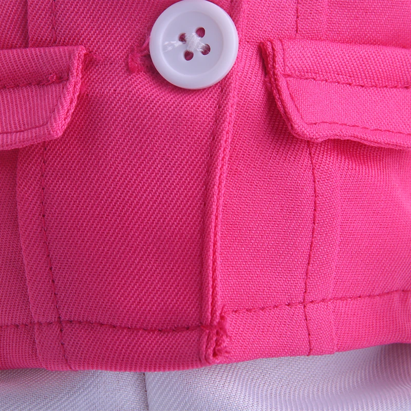 Аксессуары для кукольной одежды милая розовая униформа + белые брюки подходят 43