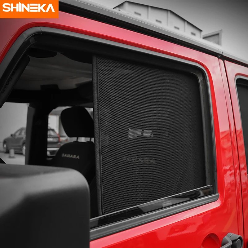 SHINEKA солнцезащитные очки для боковых окон Jeep Wrangler JK 2007 2017 Защита от УФ лучей