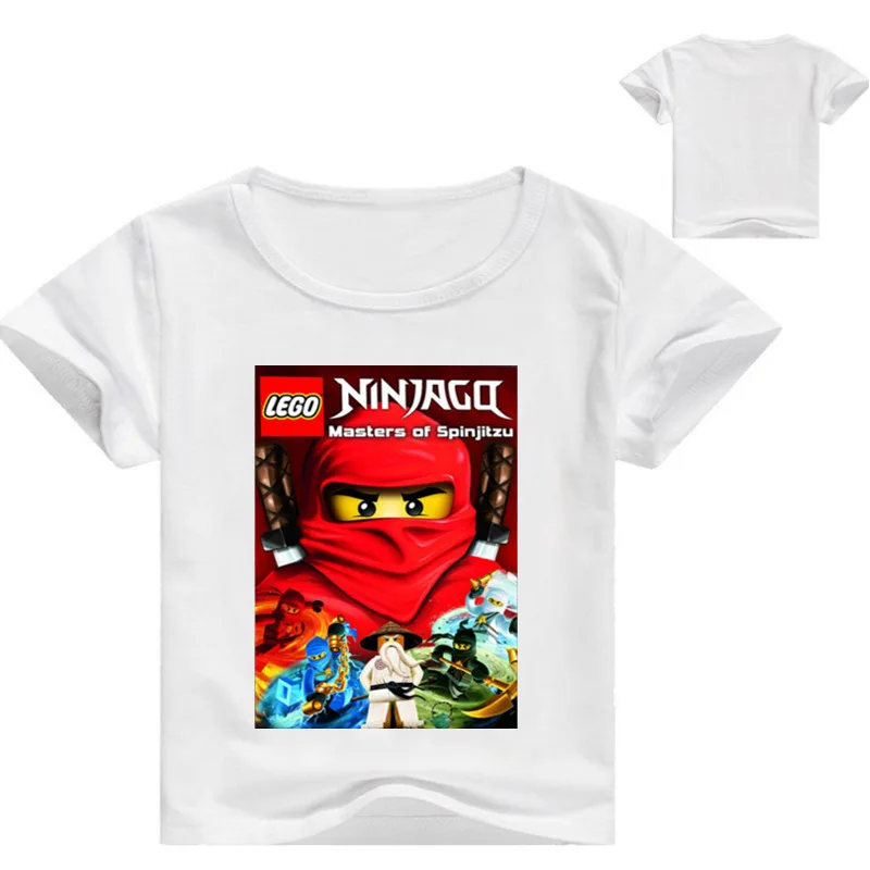 Legoe/Летняя футболка из чистого хлопка с короткими рукавами для детей одежда